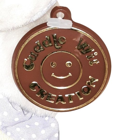 Vintage 1989 Cuddle Wit White Elephant Cloth Outfit Stuffed Plush Toy 11" - Picture 9 of 10